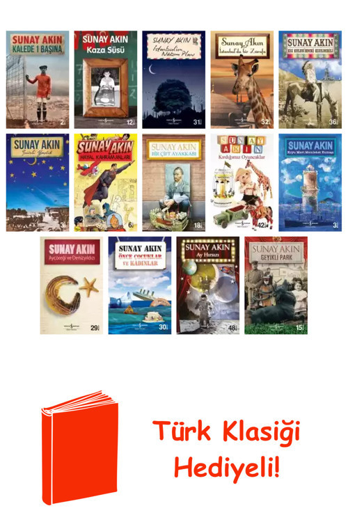 Sunay Akın 14 Kitap Seti + Türk Klasiği Hediye
