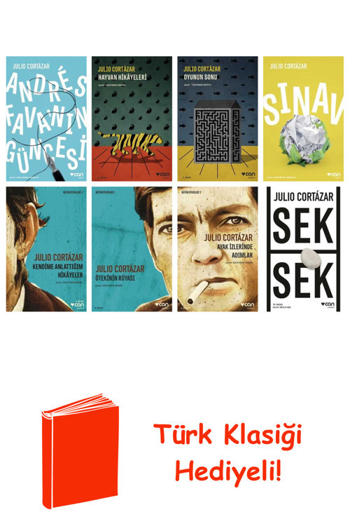 Julio Cortázar 8 Kitap Seti + Türk Klasiği Hediye