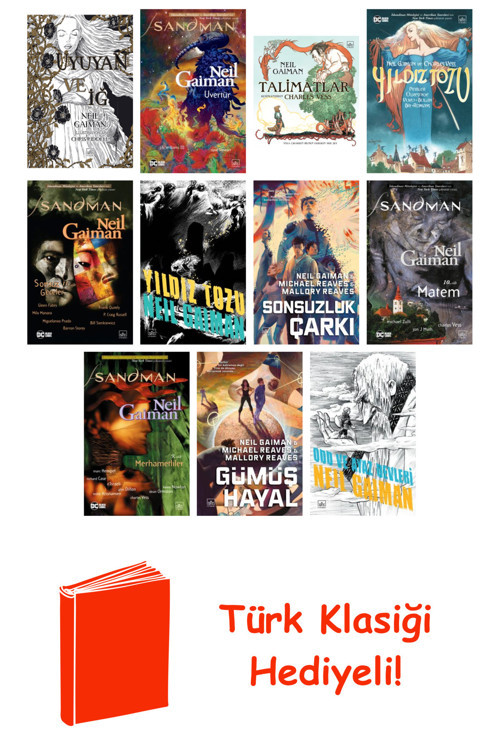 Neil Gaiman 11 Kitap Seti + Türk Klasiği Hediye
