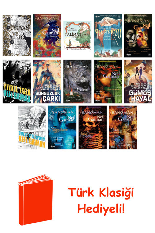Neil Gaiman 14 Kitap Seti + Türk Klasiği Hediye