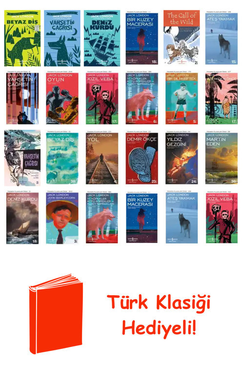 Jack London 24 Kitap Seti + Türk Klasiği Hediye