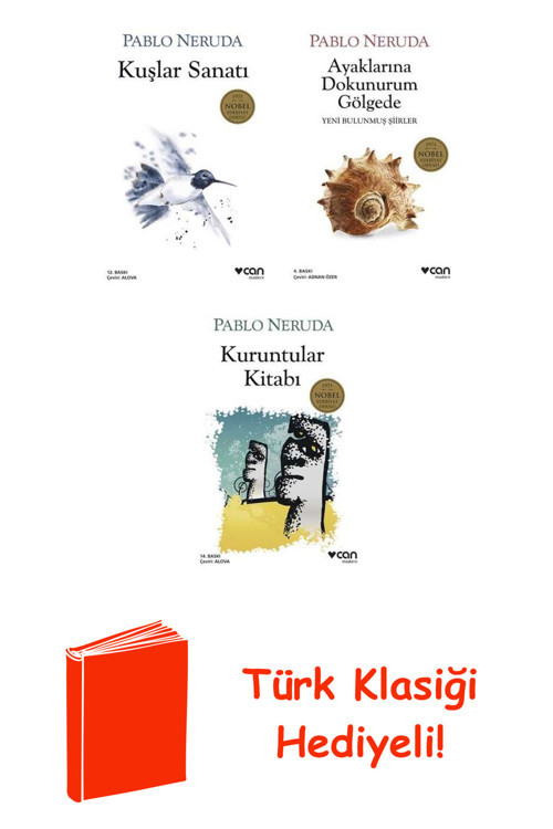 Pablo Neruda 3 Kitap Seti + Türk Klasiği Hediye