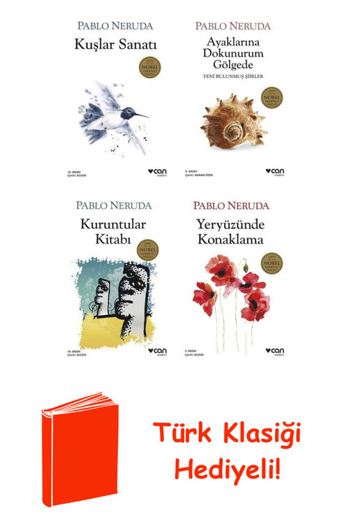 Pablo Neruda 4 Kitap Seti + Türk Klasiği Hediye