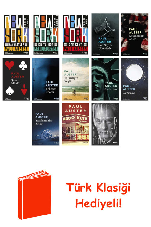 Paul Auster 13 Kitap Seti + Türk Klasiği Hediye
