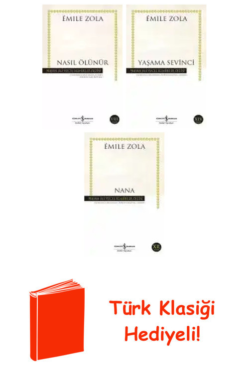 Émile Zola 3 Kitap Seti + Türk Klasiği Hediye