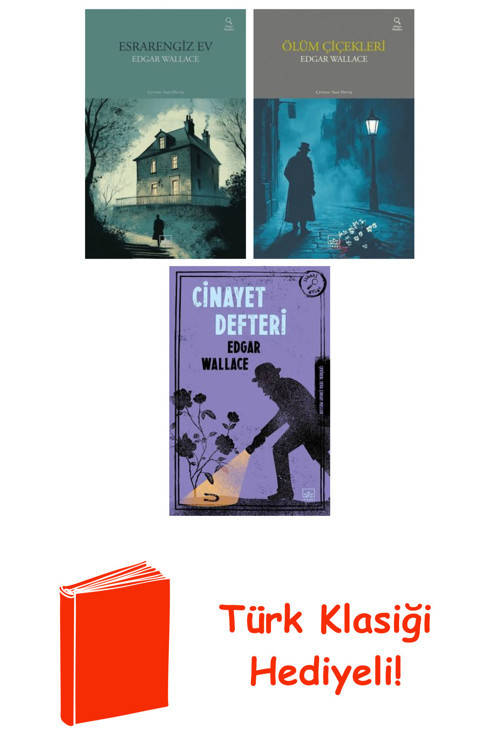 Edgar Wallace 3 Kitap Seti + Türk Klasiği Hediye