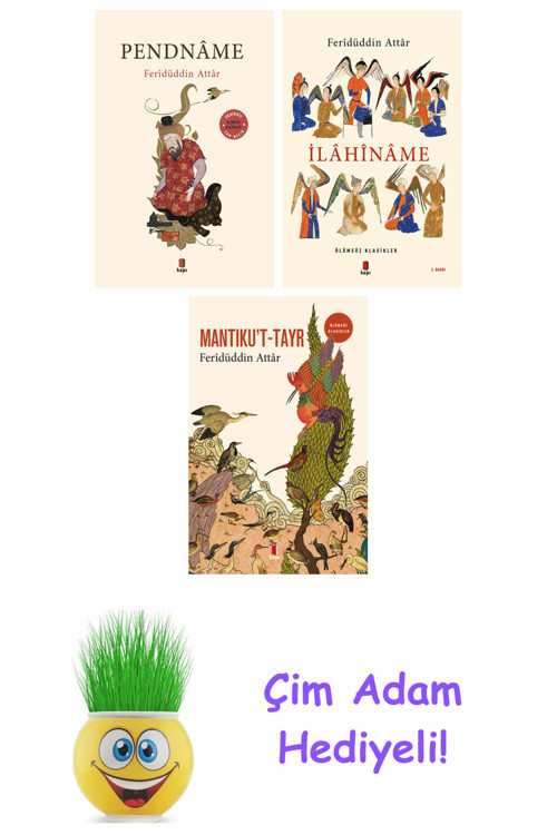 Feridüddin Attar 3 Kitap Seti + Çim Adam Hediye