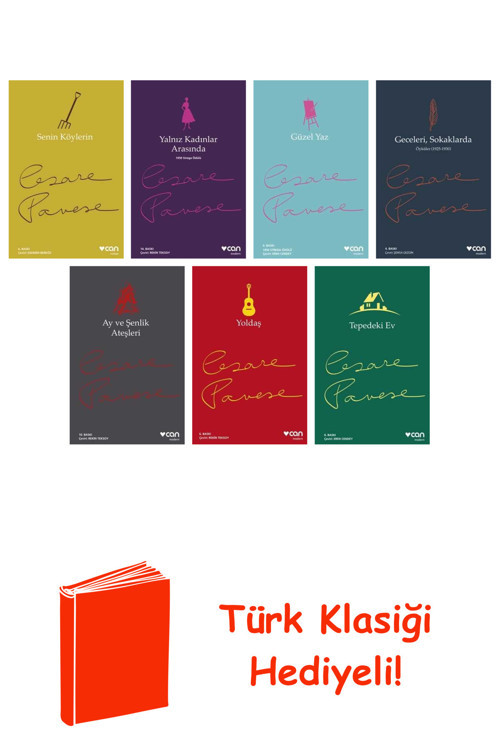 Cesare Pavese 7 Kitap Seti + Türk Klasiği Hediye