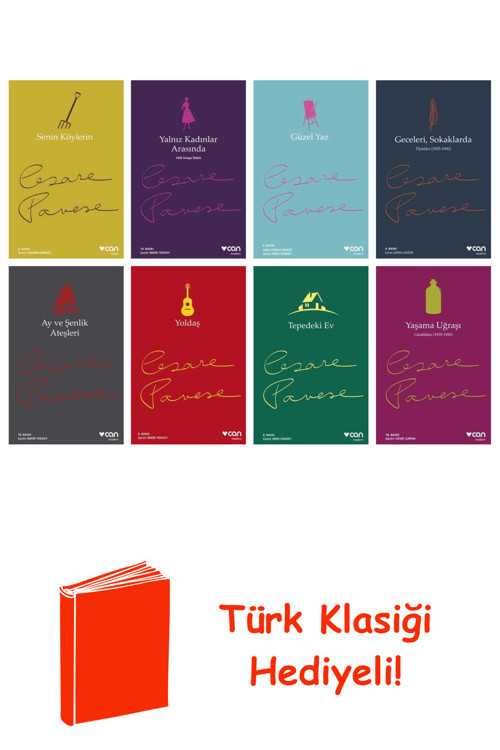 Cesare Pavese 8 Kitap Seti + Türk Klasiği Hediye