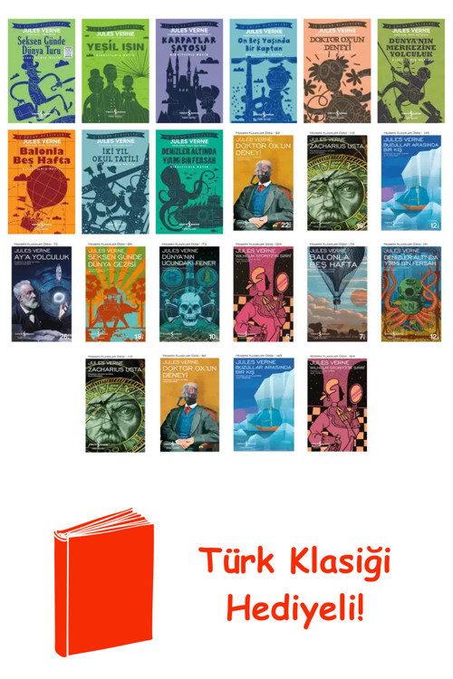 Jules Verne 22 Kitap Seti + Türk Klasiği Hediye