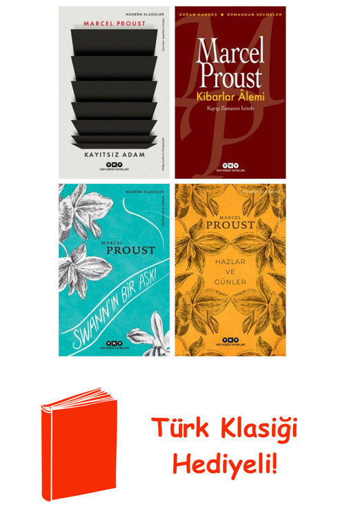 Marcel Proust 4 Kitap Seti + Türk Klasiği Hediye