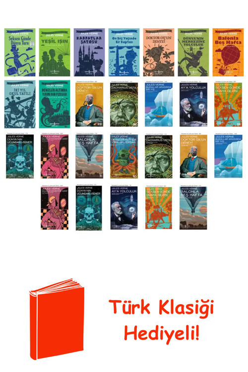 Jules Verne 26 Kitap Seti + Türk Klasiği Hediye