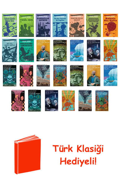 Jules Verne 27 Kitap Seti + Türk Klasiği Hediye