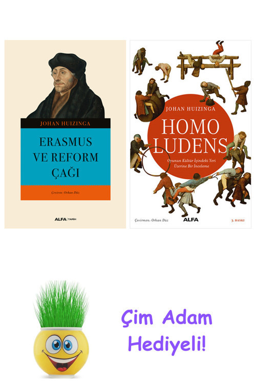 Johan Huizinga 2 Kitap Seti + Çim Adam Hediye