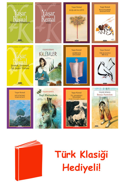 Yaşar Kemal 12 Kitap Seti + Türk Klasiği Hediye