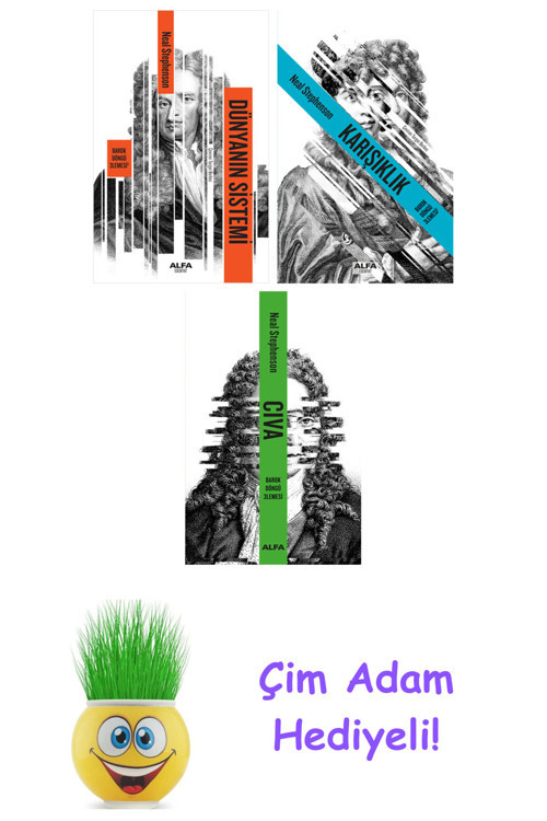 Neal Stephenson 3 Kitap Seti + Çim Adam Hediye