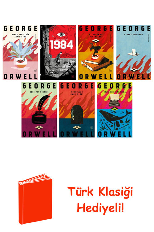 George Orwell 7 Kitap Seti + Türk Klasiği Hediye