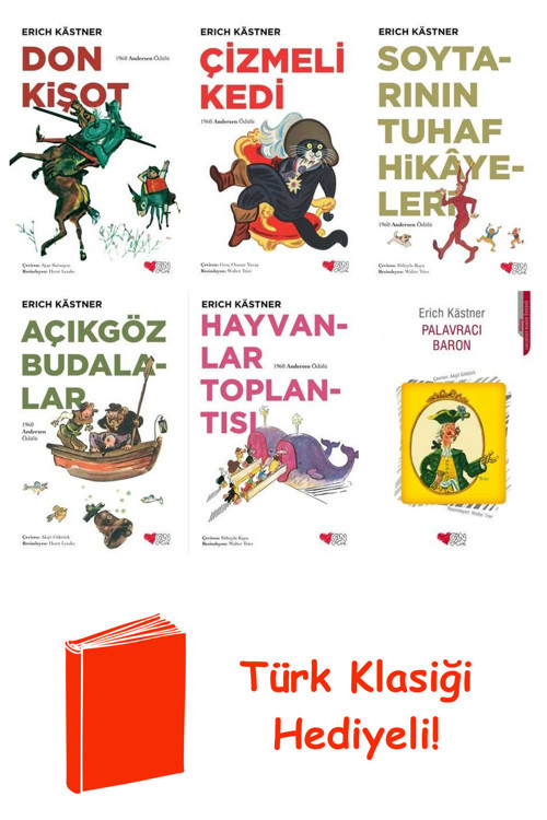 Erich Kästner 6 Kitap Seti + Türk Klasiği Hediye
