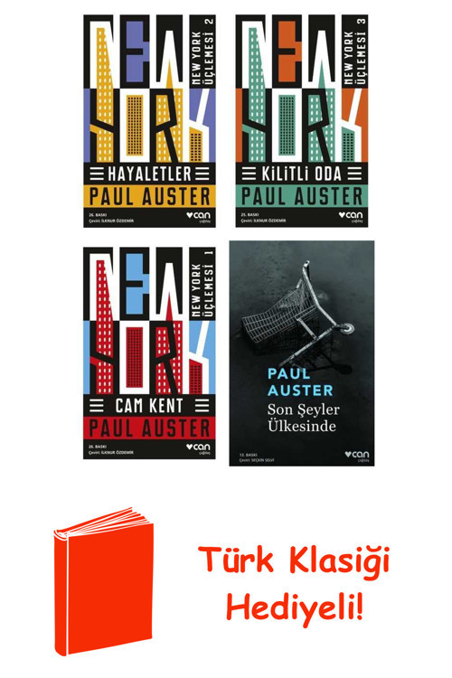 Paul Auster 4 Kitap Seti + Türk Klasiği Hediye