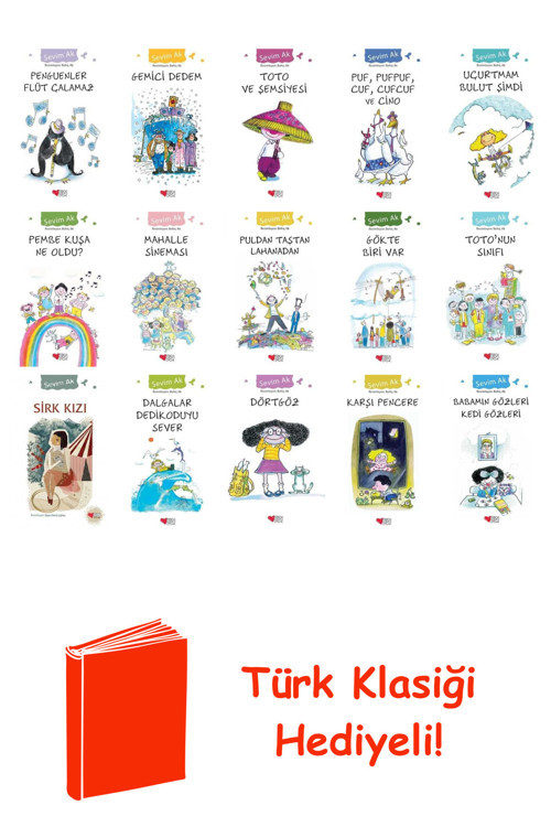 Sevim Ak 15 Kitap Seti + Türk Klasiği Hediye