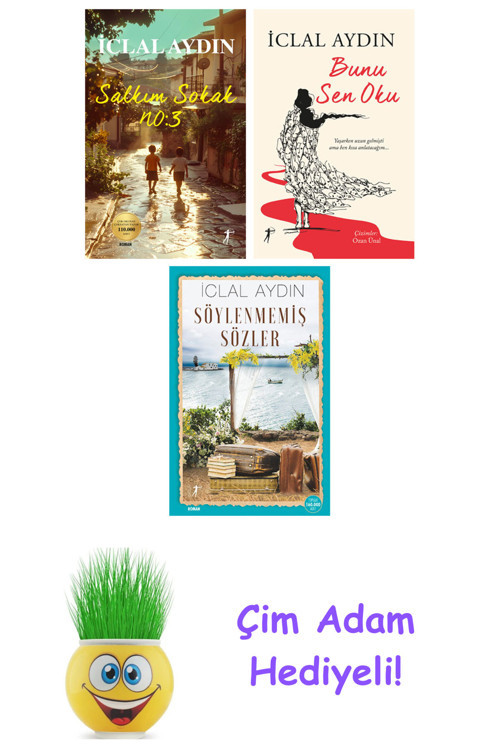 İclal Aydın 3 Kitap Seti + Çim Adam Hediye