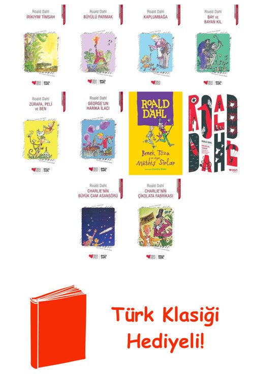 Roald Dahl 10 Kitap Seti + Türk Klasiği Hediye