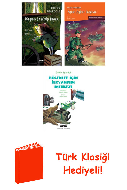 Guido Sgardoli 3 Kitap Seti + Türk Klasiği Hediye