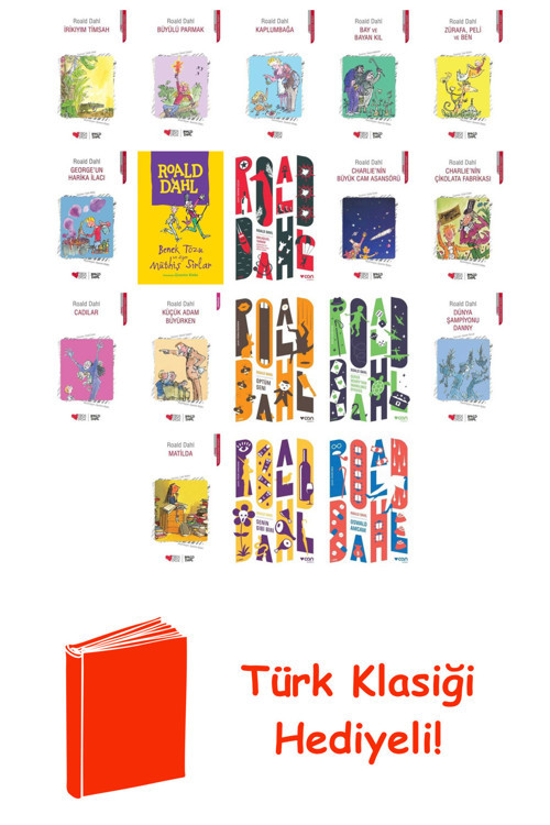 Roald Dahl 18 Kitap Seti + Türk Klasiği Hediye