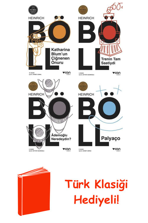 Heinrich Böll 4 Kitap Seti + Türk Klasiği Hediye