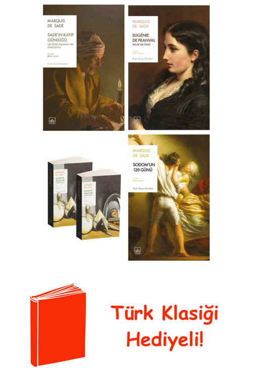 Marquis De Sade 4 Kitap Seti + Türk Klasiği Hediye