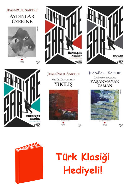 Jean-Paul Sartre 6 Kitap Seti + Türk Klasiği Hediye