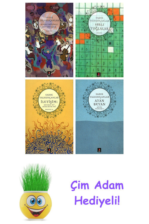 Sadık Yalsızuçanlar 4 Kitap Seti + Çim Adam Hediye