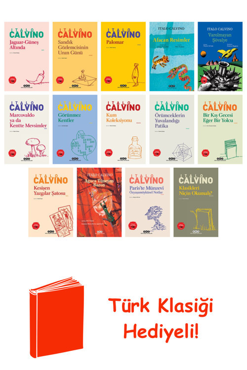 Italo Calvino 14 Kitap Seti + Türk Klasiği Hediye