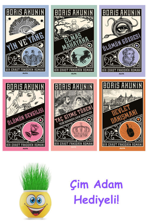Boris Akunin 6 Kitap Seti + Çim Adam Hediye