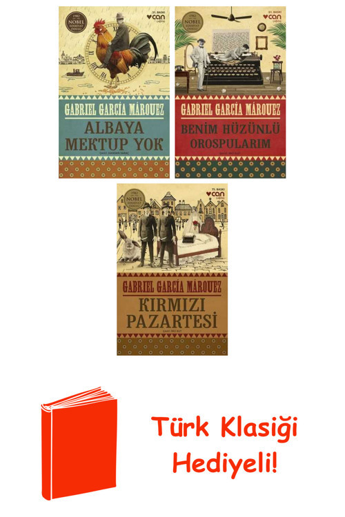 Gabriel García Márquez 3 Kitap Seti + Türk Klasiği Hediye