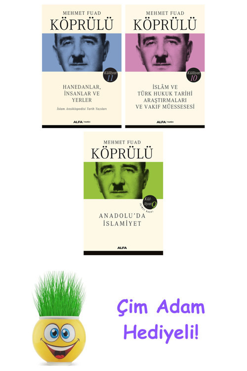 Mehmet Fuad Köprülü 3 Kitap Seti + Çim Adam Hediye