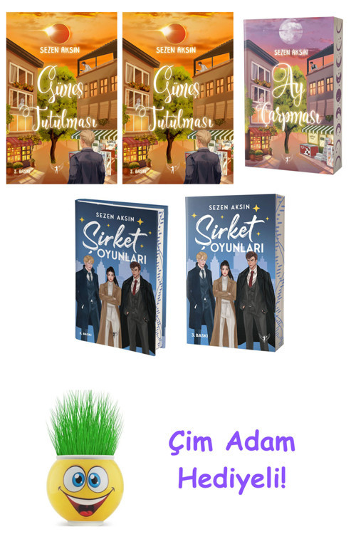 Sezen Aksın 5 Kitap Seti + Çim Adam Hediye