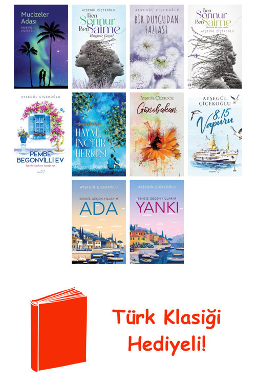Ayşegül Çiçekoğlu 10 Kitap Seti + Türk Klasiği Hediye