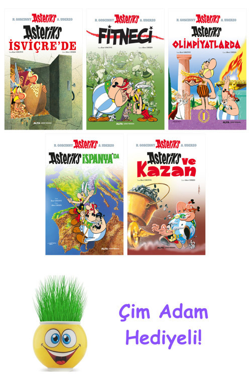 Rene Goscinny 5 Kitap Seti + Çim Adam Hediye