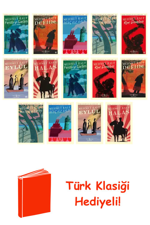 Mehmet Rauf 14 Kitap Seti + Türk Klasiği Hediye