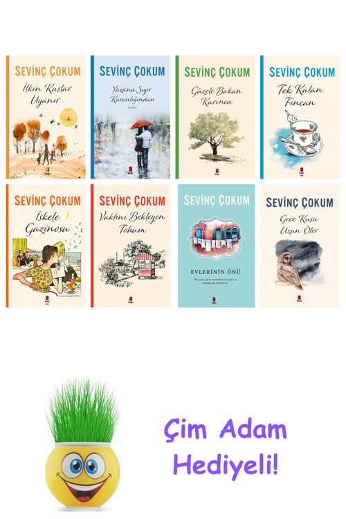 Sevinç Çokum 8 Kitap Seti + Çim Adam Hediye