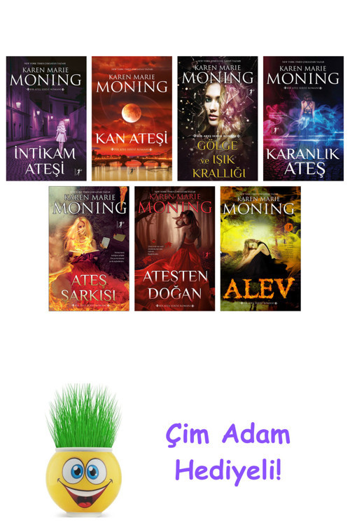 Karen Marie Moning 7 Kitap Seti + Çim Adam Hediye
