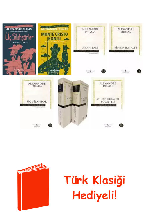 Alexandre Dumas 7 Kitap Seti + Türk Klasiği Hediye