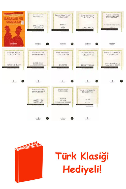 İvan Sergeyeviç Turgenyev 13 Kitap Seti + Türk Klasiği Hediye