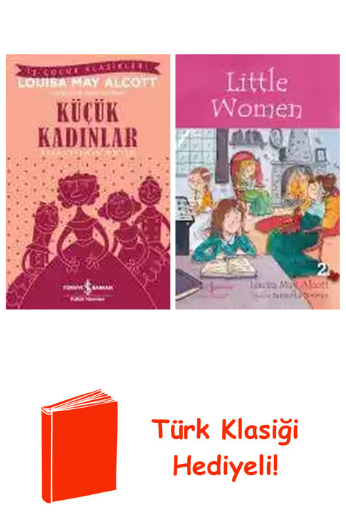 Louisa May Alcott 2 Kitap Seti + Türk Klasiği Hediye