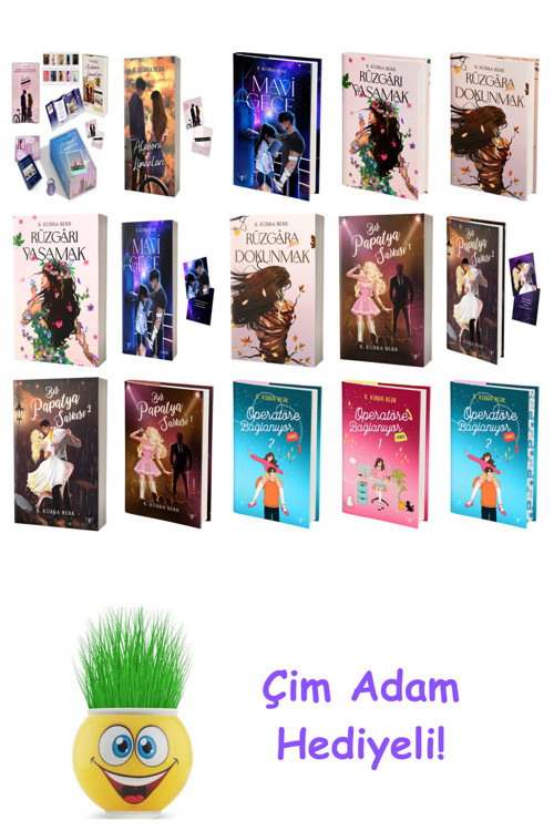 K. Kübra Berk 15 Kitap Seti + Çim Adam Hediye