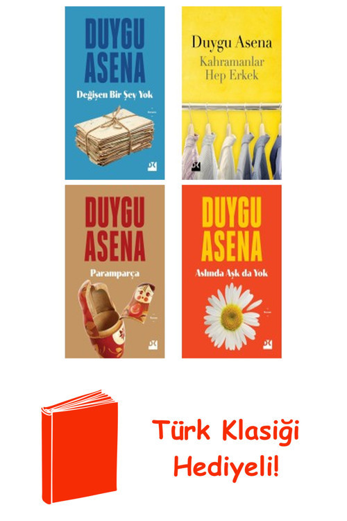 Duygu Asena 4 Kitap Seti + Türk Klasiği Hediye