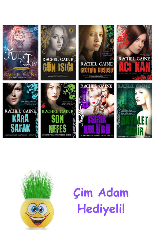 Rachel Caine 8 Kitap Seti + Çim Adam Hediye