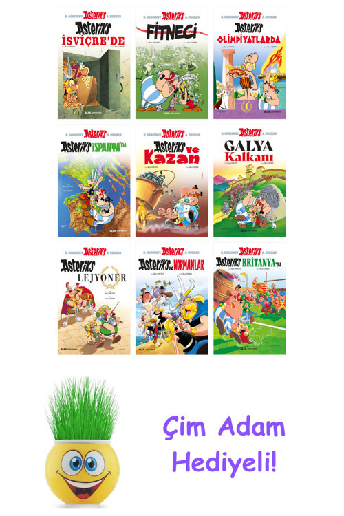 Rene Goscinny 9 Kitap Seti + Çim Adam Hediye