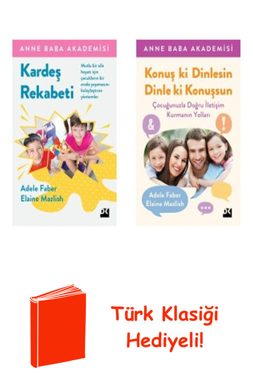 Adele Faber Elaine Mazlish 2 Kitap Seti + Türk Klasiği Hediye
